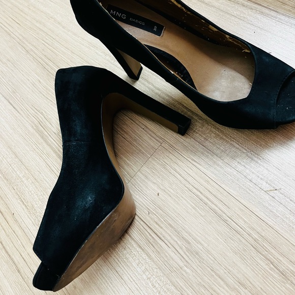 Mango Platform Peep-toe Stilettos Heels - Picture 2 of 10